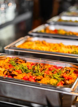 Beispiel Speisen auf dem Buffet