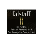 Logo und Punkte des Restaurantführers Falstaff.