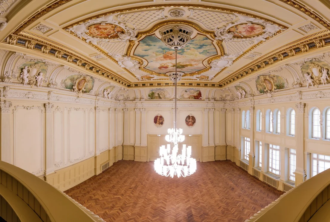 Innenansicht Barocksaal Salles de Pologne